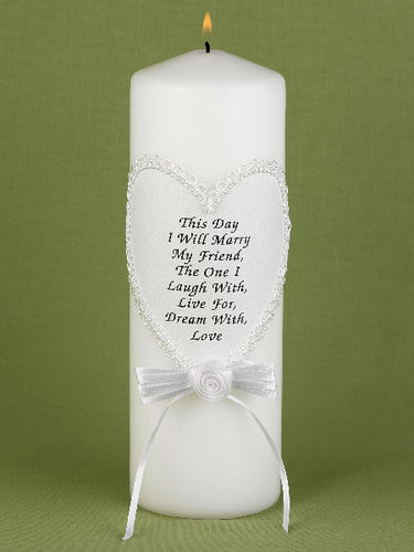 This Day I Marry Lace Unity Candle Case Pack 1day 