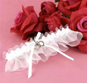 White Linked at the Heart Garter Case Pack 1white 