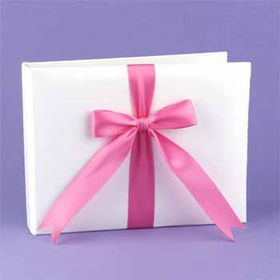 White Customized with Color Guest Book Case Pack 1white 