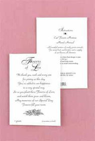 Flowers of Love - Wedding Favor - Seed Packets Case Pack 1flowers 
