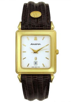 Men's Brown Lizard White Dialmen 