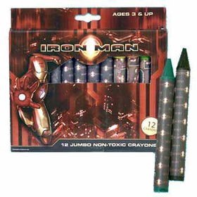 Ironman Jumbo Crayons- 12 Count Case Pack 480