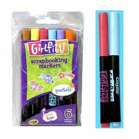 Crayola Girlfitti Scrapbooking Markers - Pastels Case Pack 324crayola 