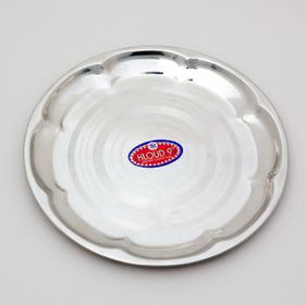 Stainless Steel Flower Shaped Serving Plate Case Pack 72stainless 