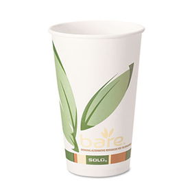 SOLO Cup Company 420RC - Bare PCF Paper Hot Cups, 20 oz., 600/Carton