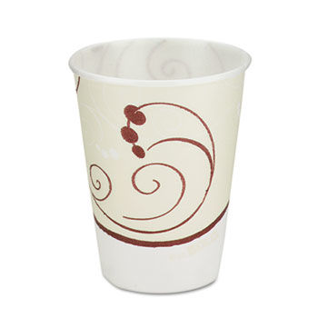 SOLO Cup Company X10J8002 - Symphony Design Trophy Foam Hot/Cold Drink Cups, 10 oz, Beige, 1000 Cups/Carton