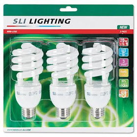 SLI Lighting 26328 - Mini-Lynx Spiral, Cool White Energy Saver Fluorescent Bulb, 20 Watts