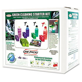 Stearns ST0849AST - Green Cleaning Starter Kit, Pre-Measured, 5 Type of Cleaners & Bottles, 1 Kit