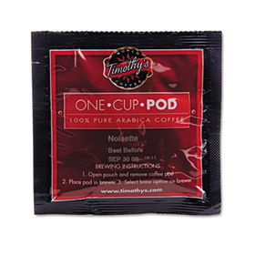 Timothy's World Coffee PB7005 - Hazelnut Single Serve Coffee Pods, 25/Box