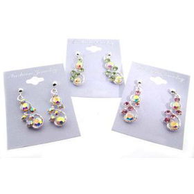 AB Swirl Earrings | Priced Per Dozen Case Pack 12