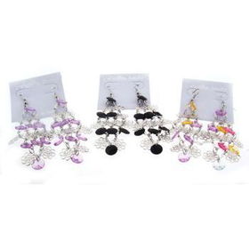 Assorted Chandelier Earrings | Sold by the Dozen Case Pack 12assorted 