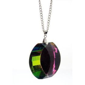 Oval 3D Prism Necklace Case Pack 1