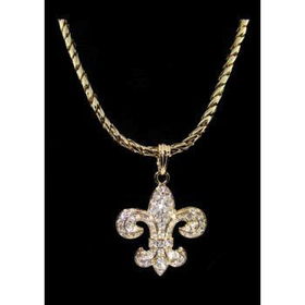 Fleur de Lis Necklace and Pendant | Gold Case Pack 1
