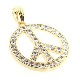 Peace Sign Charm | Gold Case Pack 1peace 