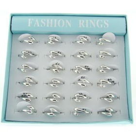 Double Dolphin Rings | Priced Per Unit of 24 Case Pack 1