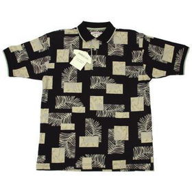 Men's (3) Button, Short Sleeves Tropical Print Case Pack 6men 