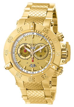 Men's Subaqua Chronograph Yellow Gold Tone Stainless Steelmen 