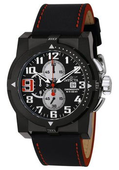 Men's Speedway Chronograph Black Leathermen 