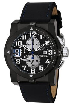 Men's Speedway Chronograph Black Leathermen 