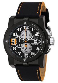 Men's Speedway Chronograph Black Leathermen 