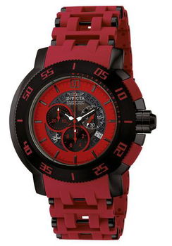 Men's Sea Spider Chronograph Red Rubbermen 