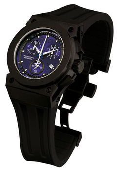 Unisex Akula Chronograph Black Rubberunisex 