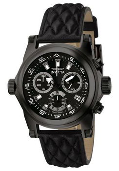 Men's Force Chronograph Black Leathermen 