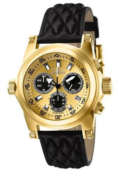 Men's Force Chronograph Black Leathermen 