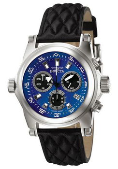 Men's Force Chronograph Black Leathermen 