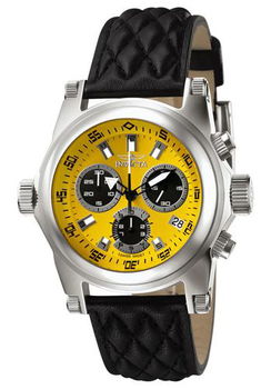 Men's Force Chronograph Black Leathermen 
