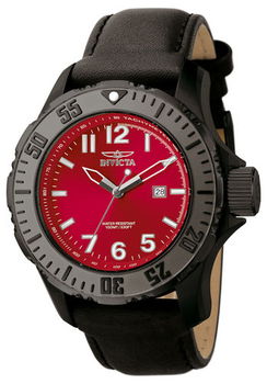 Men's Invicta II Black Leathermen 