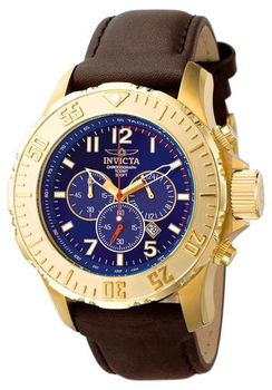 Men's Invicta II Chronograph Brown Leathermen 