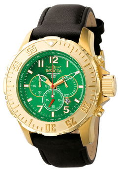 Men's Invicta II Chronograph Black Leathermen 