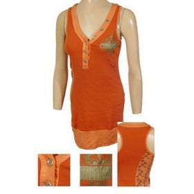 Ladies Printed Tank Tops With Button Front Case Pack 6ladies 