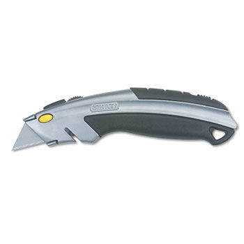 Stanley 10788 - Curved Quick-Change Utility Knife, Stainless Steel Retractable Blade, 3 Bladesstanley 