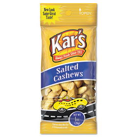 Kar's SN08380 - Nuts Caddy, Salted Cashews, 1 oz Packets, 30 Packets/Caddy