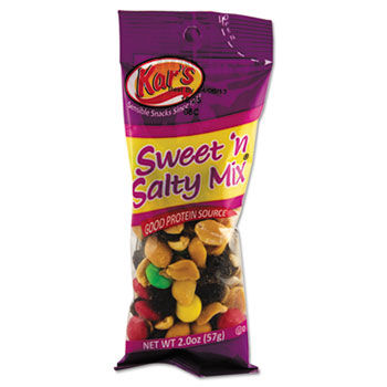 Kar's SN08387 - Nuts Caddy, Sweet 'N Salty Mix, 2 oz Packets, 24 Packets/Caddy