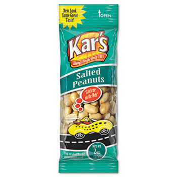 Kar's SN08388 - Nuts Caddy, Salted Peanuts, 2 oz Packets, 24 Packets/Caddy