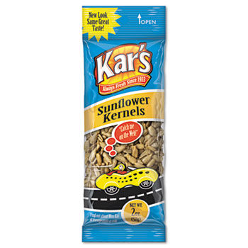 Kar's SN08389 - Nuts Caddy, Sunflower Kernels, 2 oz Packets, 24 Packets/Caddy
