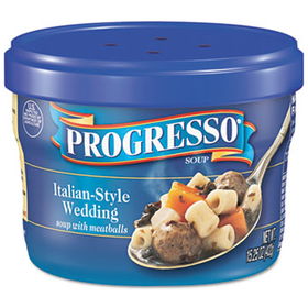 General Mills SN42185 - Progresso Soup Microwave Bowls, Italian-Style Wedding, 15.25 oz, 6 Bowls/Carton