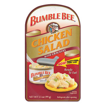 Bumble Bee SN70350 - Bumble BeOn-The-Go Meal Solution w/Crackers, Chicken Salad, 3.5 oz, 12/Carton