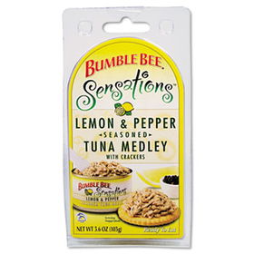 Bumble Bee SN70736 - Bumble Bee Sensations Seasoned Tuna Medley, Lemon Pepper, 3.6 oz, 12/Cartonbumble 