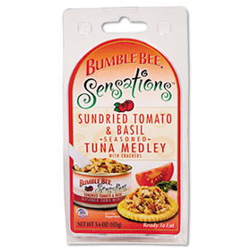 Bumble Bee SN70738 - Bumble Bee Sensations Seasoned Tuna Medley, Tomato and Basil, 3.6 oz, 12/Cartonbumble 