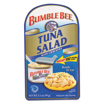 Bumble Bee SN70777 - Bumble Bee On-The-Go Meal Solution w/Crackers, Tuna Salad, 3.5 oz, 12/Carton