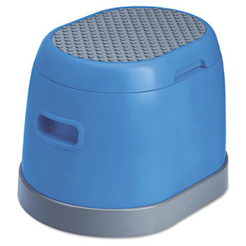 Cramer 501163 - task it Scooter Pod Plastic Step Stool w/Storage Space, 300lb Duty Rating, Blue