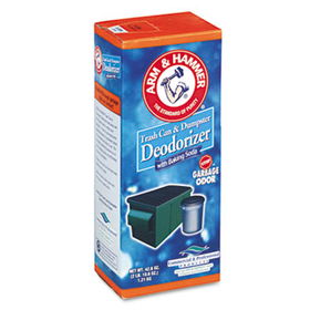 Arm & Hammer 84116 - Trash Can & Dumpster Deodorizer, Unscented, Powder, 42.6 oz