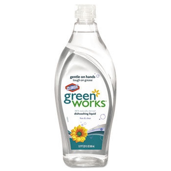 Clorox 30172 - Green Works Natural Dishwashing Liquid Free & Clear, 22 oz. Bottleclorox 