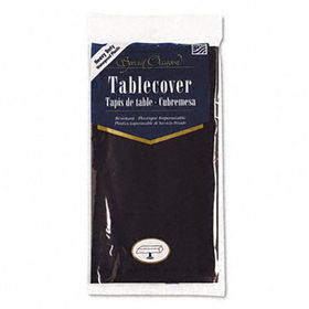 Creative Converting 01290B - Plastic Tablecovers, 54 x 108, Blackcreative 