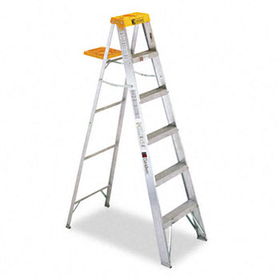 Louisville L221206SBX - #428 Six-Foot Folding Aluminum Step Ladder, Green