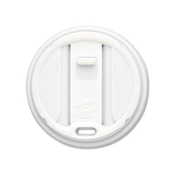 Dixie TP9542 - Reclosable Lids for 12- & 16-oz. Hot Cups, 100 Lids/Pack, 10 Packs/Carton, White